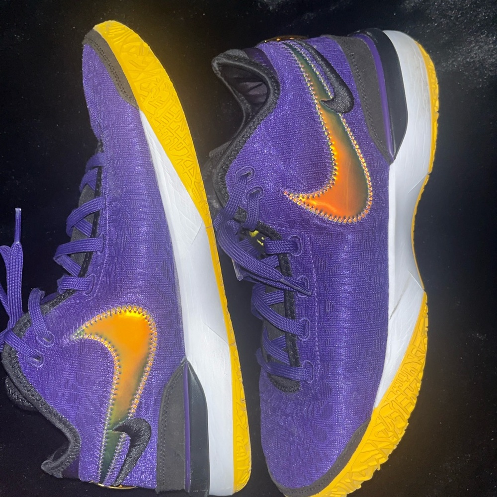 Purple and gold lebron 20s